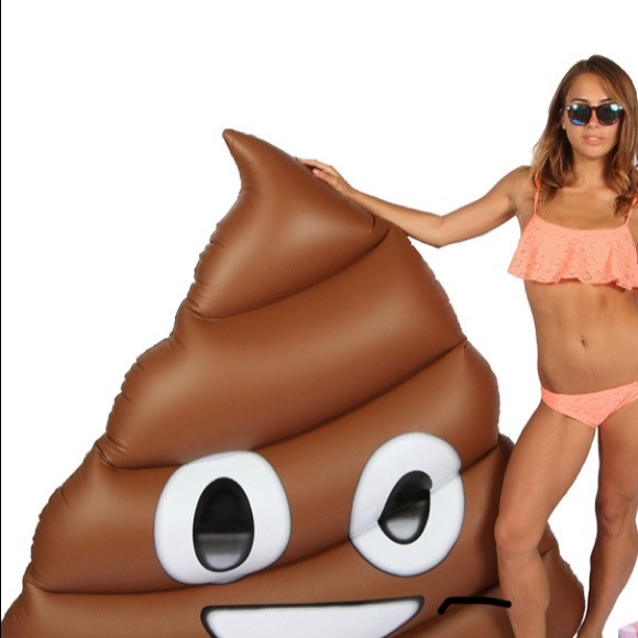Emoji float swimming poop emoji lol summer look! - Picture 5 of 5